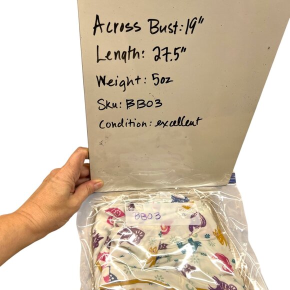 ModCloth Zodiac Print Sleeveless Blouse White Multicolor Size Large - Picture 12 of 13